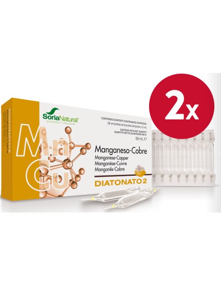 Pack de 2 ud Diatonato 2 Manganeso-Cobre 28Viales de