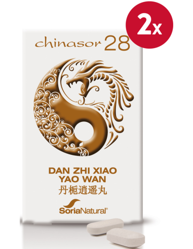 Pack de 2 ud Chinasor 28 Dan Zhixiao Yao Wan 30Comp.