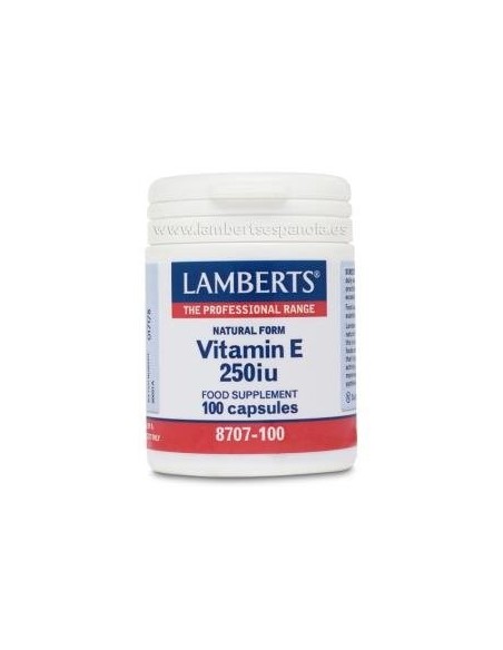 Pack de 2ud Vitamina E Natural 250 U.I. 100 Cap. de Lamberts