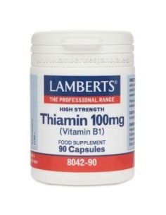 Pack de 2ud Vitamina B-1 100 Mg.(Tiamina) 90 Cap. de Lambert