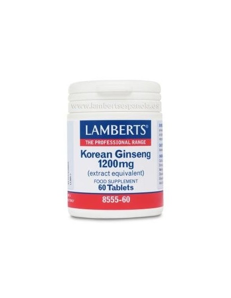 Pack de 2ud Ginseng Coreano 1200Mg. 60Cap. de Lamberts