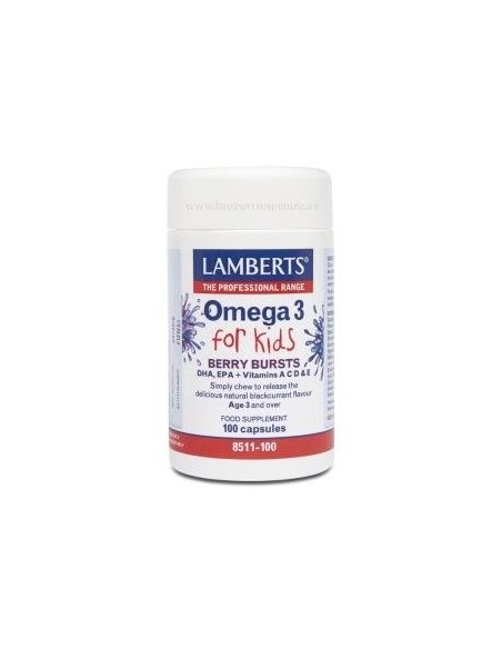 Pack de 2ud Omega 3 For Kids 100Cap. de Lamberts