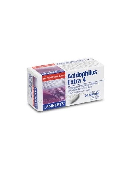Pack de 2ud Acidofilus Extra 4 S/Leche 60 Cap. de Lamberts