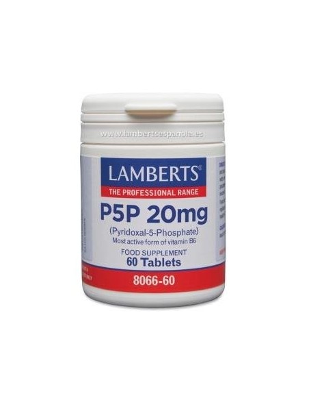 Pack de 2ud P5P 20Mg. Piridoxal-5-Fosfato 60 Comprimidos de