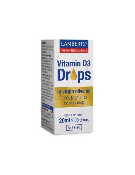 Pack de 2ud Vitamina D3 Gotas 20Ml. de Lamberts