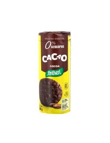 Galletas Integrales Cacao 0% Azucares 200Gr. de Santiveri