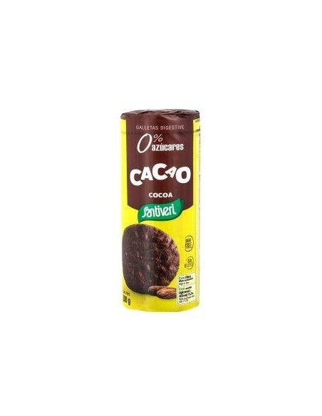 Galletas Integrales Cacao 0% Azucares 200Gr. de Santiveri