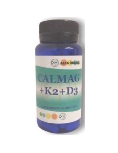 Calmag K2+D3 120 Cápsulas  Alfa Herbal