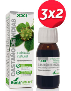 Pack 3X2 Ext. Castaño De Indias Xxi 50Ml. S/Al de Soria Natu