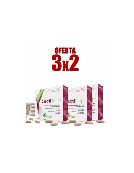 Pack 3X2 Cactilimp 30 Comprimidos de Soria Natural.