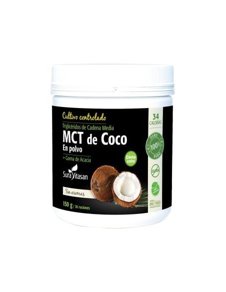 Pack de 2 uds Mct De Coco Polvo 150Gr. de Sura Vitasan