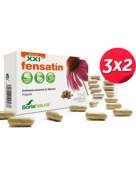 Pack 3X2 Cap.C-13 Fensatin Xxi Echinacea+Propoleo