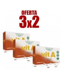 Pack 3X2 Retard Vitamina A 48 Comprimidos de Soria Natural.