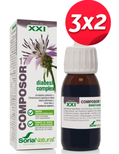 Pack 3X2 Composor 17 Diabesil Complex Xxi 50Ml. de Soria Natural