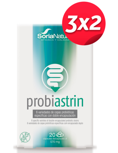 Pack 3X2 Probiastrin 20Cap. de Soria Natural