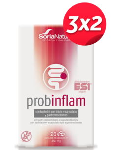Pack 3X2 Probinflam 20Cap. de Soria Natural.