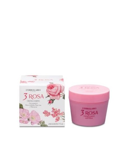 3 Rosas Crema Corporal 200 Mililitros L´Erbolario