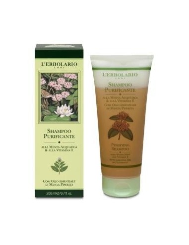 Champu Purificante Menta 200Ml. de L´Erbolario