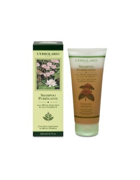Champu Purificante Menta 200Ml. de L´Erbolario