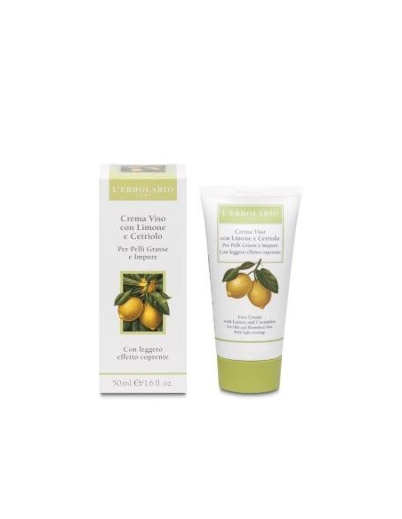 Crema Facial Limon Y Pepino 50 Mililitros L´Erbolario