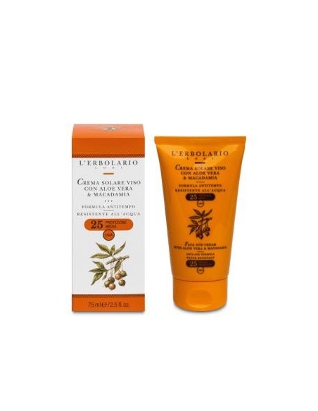 Solar Crema Facial Aloe Y Macadamia 75 Mililitros L´Erbolario