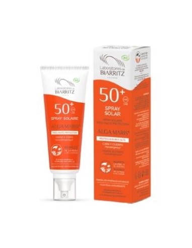 Spray Solar Cara Y Cuerpo Spf50+ 100Ml. de Alga Maris - Lab. Biarritz**