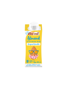 ECOMIL BEBIDA DE ALMENDRA ORIGINAL VANILLA CON AGAVE BIO 200