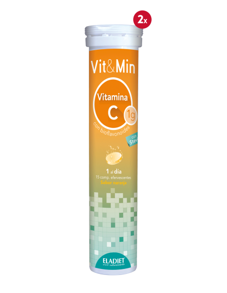 Pack de 2 uds Vit & Min Vitamina C 15Comp.Eferv. de Eladiet