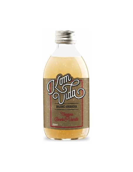 Kombucha Manzana Canela y Vainilla Komvida 250 ml Natural