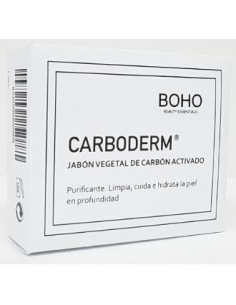 Carboderm Carbon Activado Jabon Pastilla  100 Gramos Boho