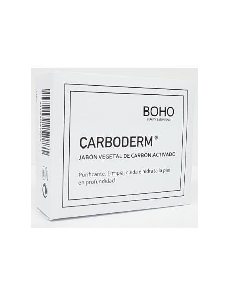 Carboderm Carbon Activado Jabon Pastilla  100 Gramos Boho