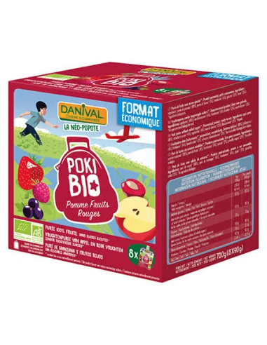 Pack 8 Smoothies De Frutos Rojos, 720 G de Danival