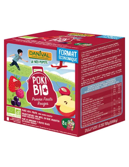 Pack 8 Smoothies De Frutos Rojos, 720 G de Danival