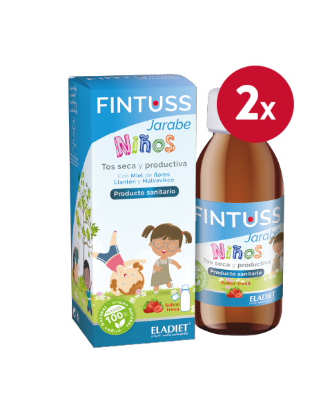Pack de 2 uds Fintuss Niños Jarabe 168Gr. de Eladiet