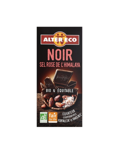 Chocolate Con Sal Rosa Del Himalaya Bio, 100 G de Altereco
