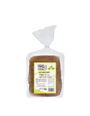 Pan De Molde Integral Omega Con Lino, Girasol Y Calabaza, 400 G de Taho Cereal