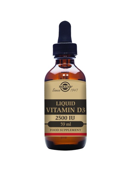 Vitamina D3 Liquida 2500Ui (62,5Mcg) 59Ml. de Solgar