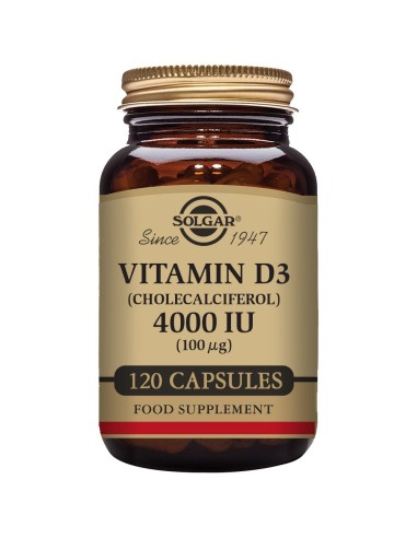 Vitamina D3 4000Ui (100Mcg) 120Cap.Veg. de Solgar
