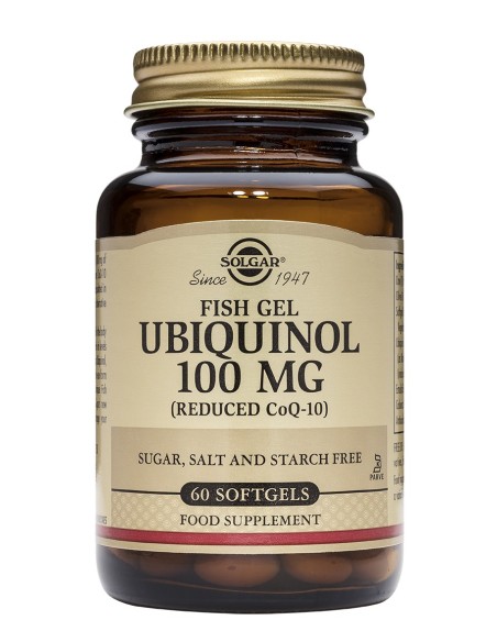 Fish Gel Ubiquinol 100 mg  60 cápsulas blandas Solgar