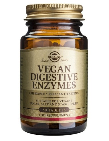 Vegan Enzimas Digestivas 50Comp.Mast. de Solgar