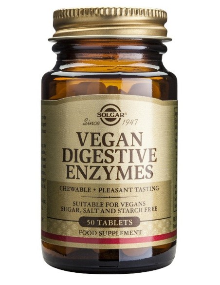 Vegan Enzimas Digestivas 50Comp.Mast. de Solgar