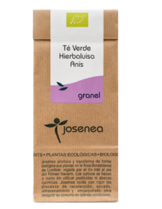 Té Verde-Hierbaluisa-Anís Bio 50 Gr. Bolsa Kraft Granel 50 Gr. de Josenea