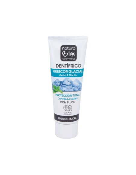 Dentifrico Frescor Glacial Con Fluor Mentol 75 Mililitros Naturabio Cosmetics