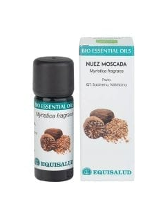 Bio Essential Oil Nuez Moscada - Qt:Sabineno, Miristicina 10 Ml de Equisalud