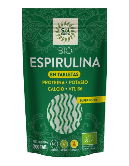 Espirulina 200Comp. Bio de Solnatural**