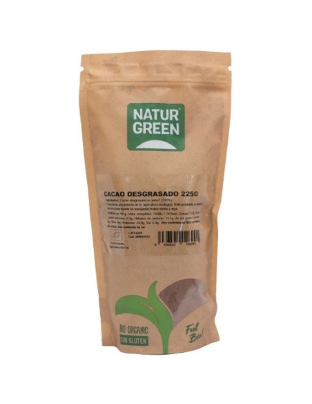 Cacao Desgrasado Bio 225 Gr de Naturgreen
