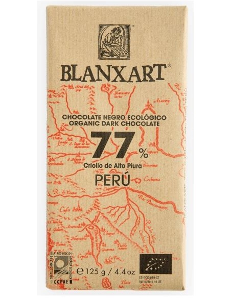 Chocolate Negro Peru 77% 125 Gr de Natursoy