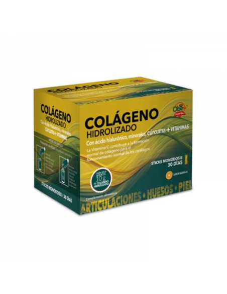 Colágeno hidrolizado 10 gr. 30 stick_x000D_
 de Obire
