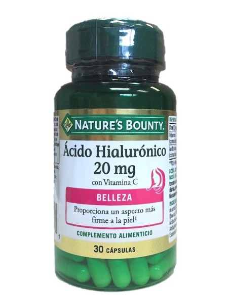 Acido Hialuronico 20Mg Con Vit. C 30Cap de Nature´S Bounty