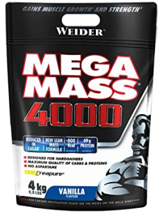 Weider Mega Mass 4000 Vainilla Bag (Nueva Formula) 4 kg